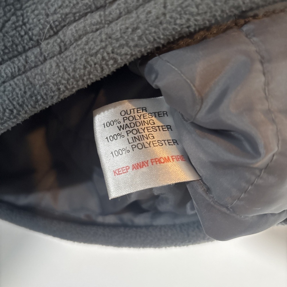 HIPPO Fleece Vest Gray Heathered Full Zip Pockets Logo Men's Size XL VTG - Picture 9 of 12
